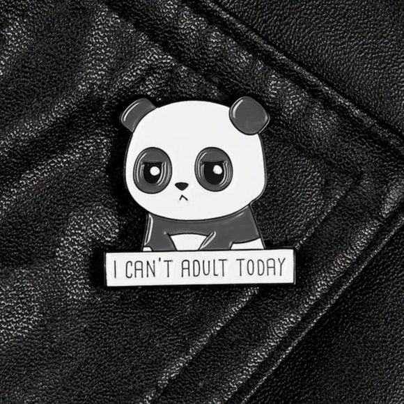 "I Can't Adult Today" Enamel Lapel Pin - Picture 2 of 5